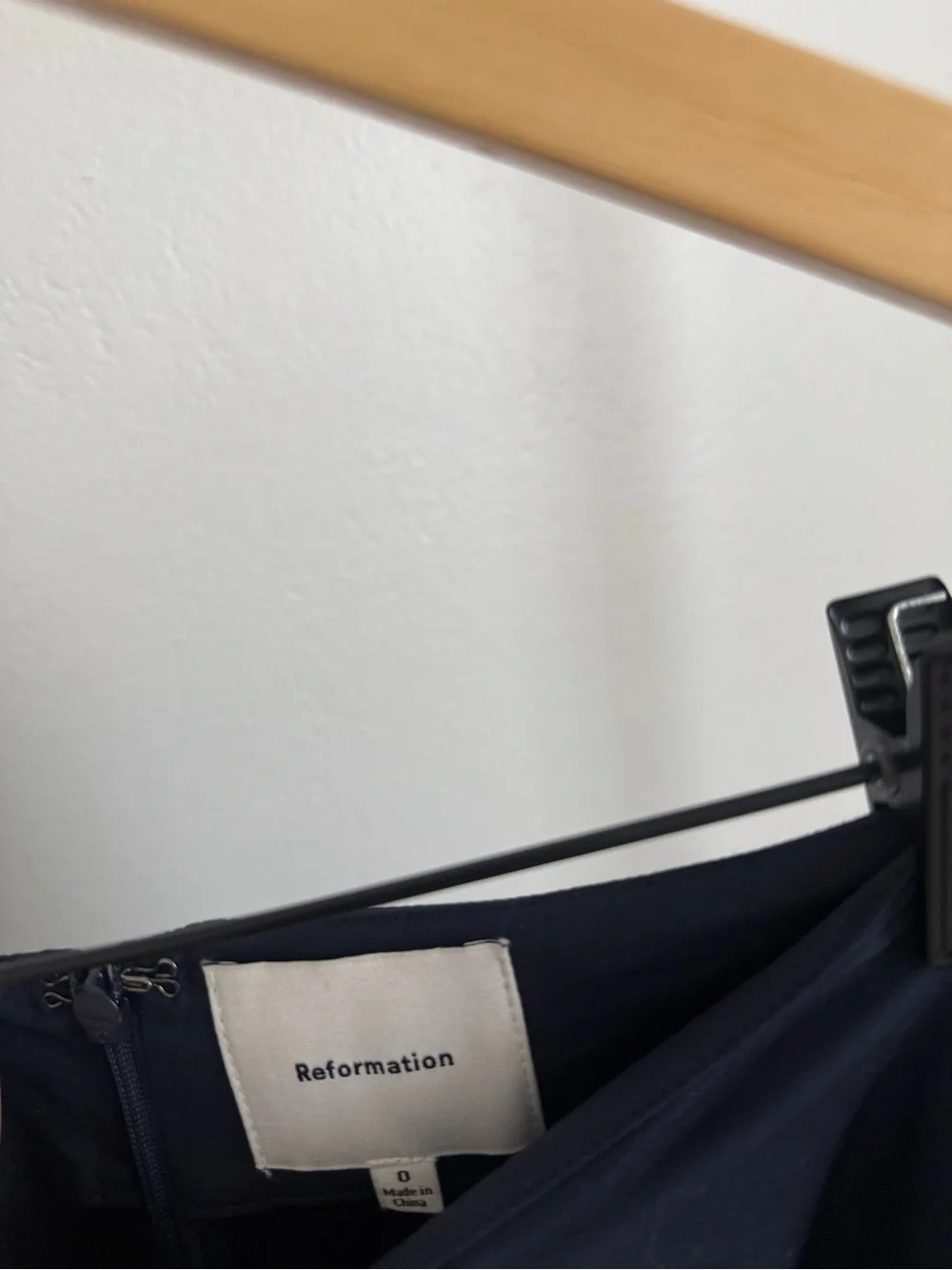 Reformation Chrissa Two Piece Skirt Set Navy Blue